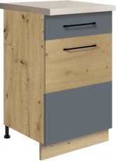 Unteres schmales Element Infinity 3D 45 - grau
