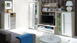Wohnzimmer Roma Set A mit LED-Beleuchtung