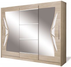 Schrank mit Schiebetüren Dome DO8-24 - Eiche Sonoma