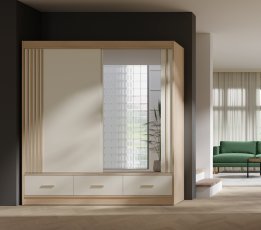 Garderobenschrank Canada – Eiche Riva/Kaschmir