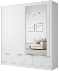 Kleiderschrank mit Schiebetüren Canada CA-21-20 – 200 cm – Weiß