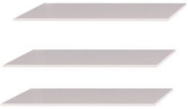 Set aus drei zusätzlichen Einlegeböden für Schränke Canada 200 cm – Kaschmir