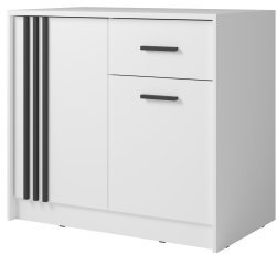 Kommode Canada CY-24 – Weiß/Schwarz