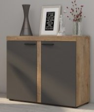 Kommode Rumba - Graphit/Eiche Lefkas RUMBAGRDL21 2F