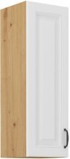 Oberelement Stilo - weiß/Artisan Eiche - 30 cm G-90 1F