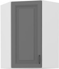 Oberes Eckelement Stilo - dustgrey/weiß - 60x60 cm GN-90 (45°) 1F