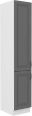 Hohelement Stilo - staubgrau/weiß - 40 cm DK 210 2F