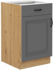 Unteres Element Stilo - dustgrey/artisan Eiche - 50 cm D 1F 1S
