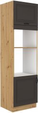 Hochschrank Stilo - grau/Artisan Eiche - 60 cm DPM-210 2F