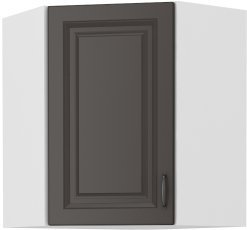 Oberes Eckelement Stilo - grau/weiß - 58x58 cm GN-72 1F