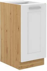 Unteres Element Luna - weiß/Artisan Eiche - 40 cm D 1F BB