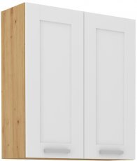 Oberelement Luna - Weiß/Artisan Eiche - 80 cm G-90 2F
