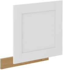 Tür für Einbaugeschirrspüler Luna - weiß/Artisan Eiche - ZM 57x59,6 cm