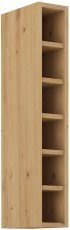 Oberelement mit Regalen Luna - Artisan Eiche - 15 cm G-90 OTW