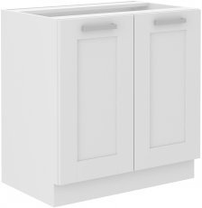 Unteres Element Luna - weiß - 80 cm D 2F BB