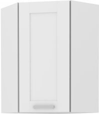 Oberes Eckelement Luna - weiß - 60x60 cm GN-90 (45°) 1F