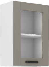 Obere Vitrine Luna - claygrey/weiß - 40 cm GS-72 1F
