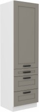 Hoher Schrank Luna - claygrey/weiß - 60 cm DKS-210 3S 1F