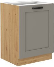 Unteres Element Luna - claygrey/artisan Eiche - 60 cm D 1F BB