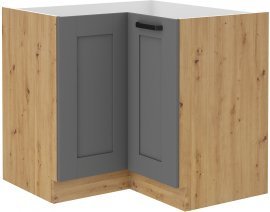 Unteres Korpuselement Luna - dustgrey/Artisan Eiche - 90x90 cm ND 2F BB