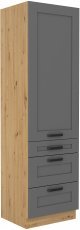 Oberelement Luna - dustgrey/Artisan Eiche - 60 cm DKS-210 3S 1F