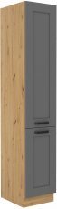 Hochschrank für Einbaubackofen Luna - dustgrey/Artisan Eiche - 40 cm DK-210 2F