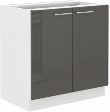 Unteres Element Lara - grau - 80 cm D 2F BB