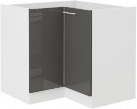 Untere Eckelement Lara - grau - 90x90 cm ND 2F BB