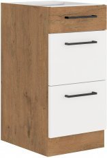 Unteres Element Vigo - Weißer Hochglanz - 40 cm D 3S BB