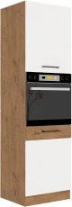 Hohes Element für Einbaubackofen Vigo - Weißer Hochglanz - 60 cm DP-210 2F
