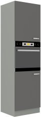 Hoher Schrank für Einbaubackofen Grau - 60 cm DP-210 2F
