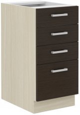 Unteres Element mit Schubladen Chamonix - 40 cm D 4S BB