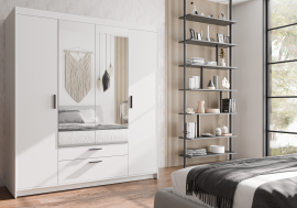 Schrank mit Spiegel Elena WH04 - Weiß