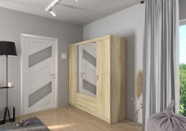 Orangenschrank mit Spiegel Elena SO04 - Eiche Sonoma