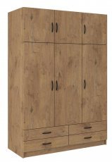 Kleiderschrank Stella - Eiche Lefkas