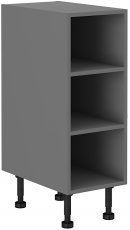 Unteres Element mit offenen Regalen Stolarz - anthrazit - 30 cm D OTW BB