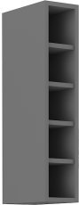 Oberelement mit offenen Regalen Stolarz - anthrazit - 15 cm G-72 OTW