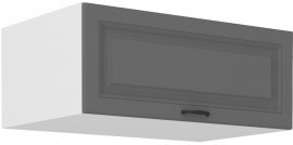 Oberelement Stilo - staubgrau/weiß - 80 cm NAGU-36 1F
