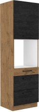 Hoher Schrank Vigo - dunkles Holz - 60 cm DPS-210 3S 1F