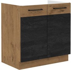 Unteres Element Vigo - dunkles Holz - 80 cm ZL 2F BB