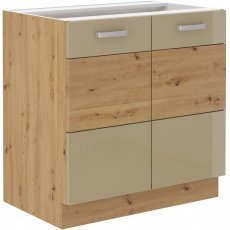 Unteres Element Artisan - cappuchino - 80 cm D 2F BB