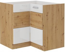 Donji Ecken-Einheit Artisan - weiß - 89x89 cm ND 1F BB