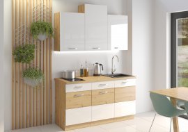 Küche Artisan 150 cm - weiß - Set 2