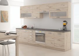 Küche Bordeaux 260 cm - 2 Set
