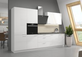 Küche Lara 310 cm - weiß - 3er Set