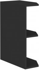 Unteres Eckelement Stolarz - schwarz - 30 cm D ZAK BB
