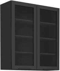 Oberelement mit Glastüren Siena - 80 cm GS-90 2F