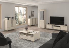 Kollektion Tokyo 1 für das Wohnzimmer und Schlafzimmer - Farbe Sand - Beige