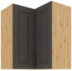 Oberes Eckelement Stilo - grau/Artisan Eiche - 60x60 GN-72 2F (90°)