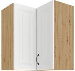 Obere Eckkomponente Stilo - weiß/Artisan Eiche - 60x60 GN-72 2F (90°)